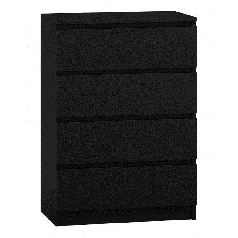 Cassettiera Topeshop M4 CZERŃ nero 4 cassetti truciolare