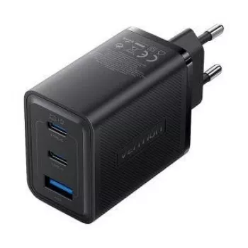 Caricabatterie da parete Vention FERB0-EU 65W, 3 porte USB (USB-A/USB-C)