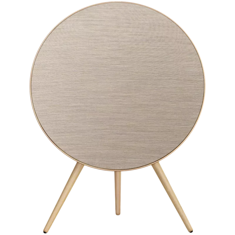Lautoparlante Beosound A9 5. Generation Gold Tone (retro Sand/copertura Gold/gambe White Oak)