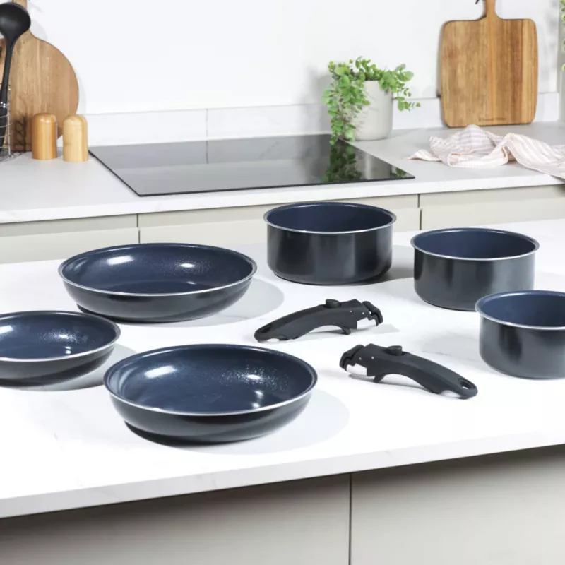 Set pentole Russell Hobbs RH03321EU7 — 8 pezzi, antiaderente, lavabile in lavastoviglie