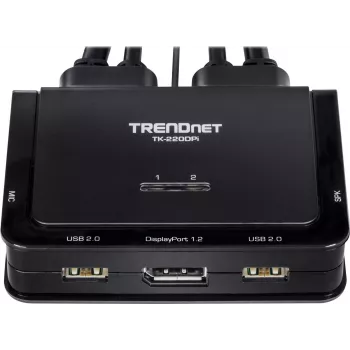Switch tastiera/video/mouse (KVM) Trendnet TK-220DPI nero (TK-220DPi)