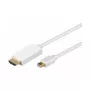 Goobay cavo adattatore Mini-DisplayPort/HDMI™ 1m [MAC o PC, con audio, contatti dorati, con blocco]