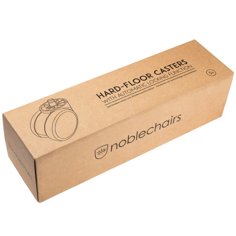 noblechairs rotelle per pavimenti duri V2 - 60 mm con blocco automatico