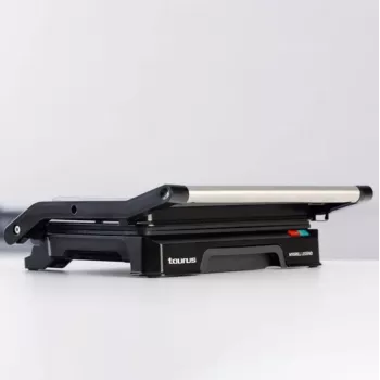 Grill da contatto Taurus MYGRILL LEGEND 1000W, acciaio inox/nero, superficie di cottura 230×145 mm