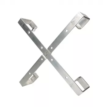 Supporto per cavi Extralink Four arms aluminium frame S500 — 500 x 500 x 70 mm, scrivania/parete, alluminio