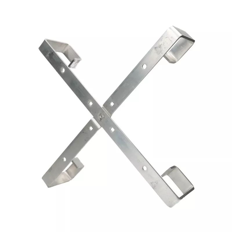 Supporto per cavi Extralink Four arms aluminium frame S500 — 500 x 500 x 70 mm, scrivania/parete, alluminio