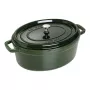 Staub La Cocotte 33 cm tegame ovale in ghisa, verde basilico