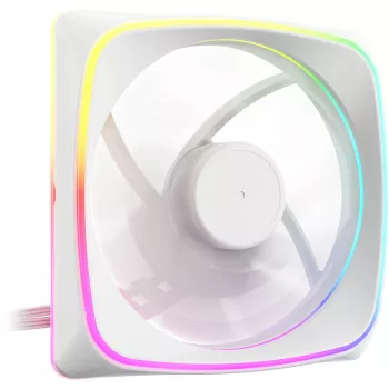 Ventola per case da 120 mm Sharkoon SHARK Lights RGB PWM bianco – illuminazione RGB, regolazione PWM della velocità