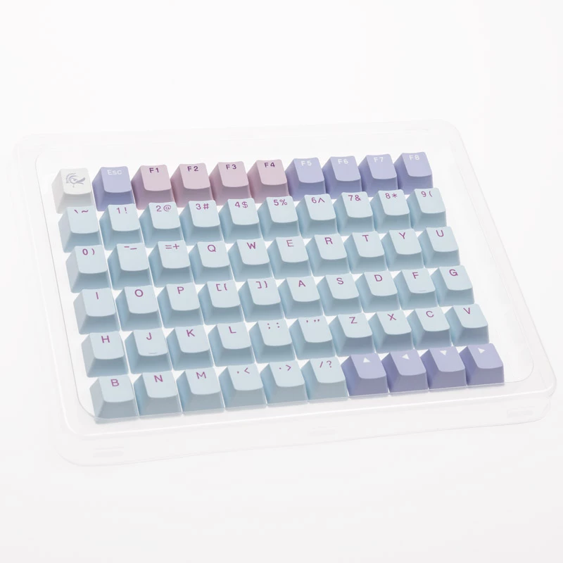 Set di keycap Ducky Macaron PBT Doubleshot 133 tasti per tastiere meccaniche, Ducky DCA132-USMACOEPD1