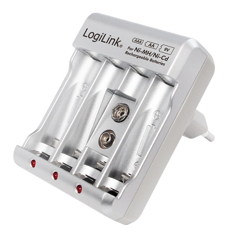 Caricabatterie per Ni-MH / Ni-Cd AA / AAA / 9V