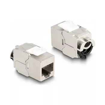 Modulo keystone DeLOCK RJ45 femmina su LSA Cat.6A STP con clip di bloccaggio