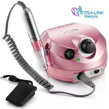 Fresa per unghie elettrica Extralink NAIL DRILL-202 65W rosa – strumento professionale per manicure/pedicure