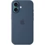 Apple MYY23ZM/A custodia in silicone con MagSafe per iPhone 16, blu denim