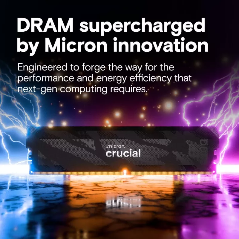 Modulo DDR5-RAM CRUCIAL Pro OC 16GB (1×16GB) 6400 MT/s CL32