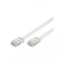Wentronic Goobay cavo patch piatto CAT 5e, U/UTP, bianco, 2 m - mix rame CCA (93359)
