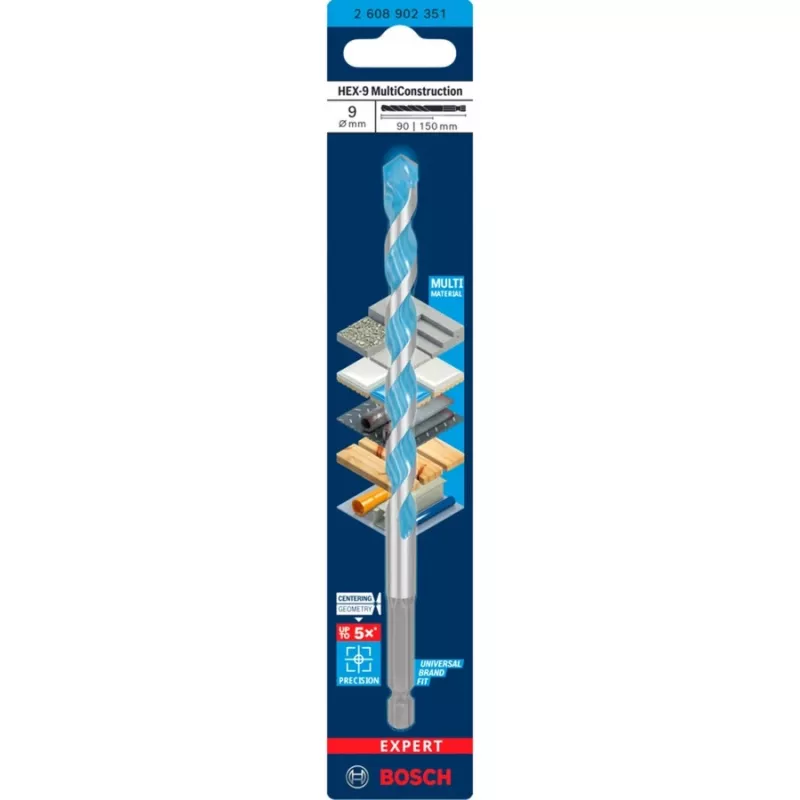 Punta Bosch Expert HEX-9 Multi Construction, 9 mm