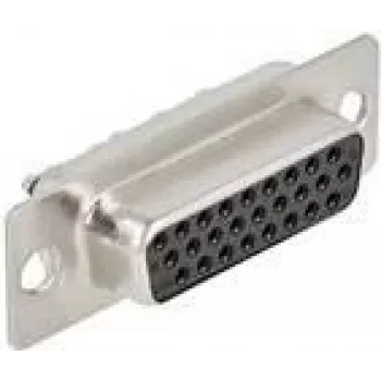 Connettore per filo DeLOCK 66717 D-Sub HD 26 poli nero argento