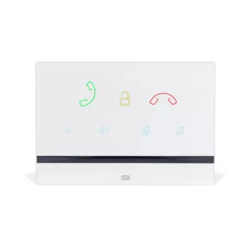 Citofono 2N Indoor Talk bianco — con fili, vetro temperato, montaggio a parete, 185×128×48,2 mm