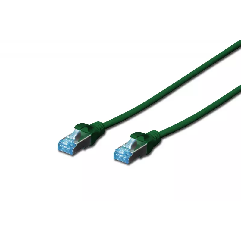 Cavo di rete Digitus CAT 5e SF/UTP RJ-45 0,5 m verde