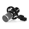 Microfono PC MEDIA-TECH MT397S — con filo, ingresso XLR, 20–20000 Hz, 150 Ω, -32 dB, cavo 2,4 m, supporto da tavolo, nero