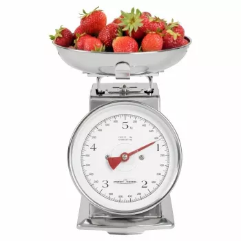 Bilancia da cucina meccanica ProfiCook PC-KW 1247 – acciaio inox, capacità 5 kg, ciotola 1 L, funzione tara