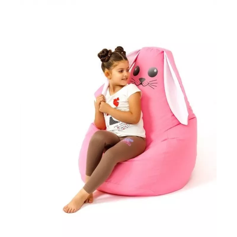 Pouf sacco Sako Rabbit rosa L 105 x 80 cm