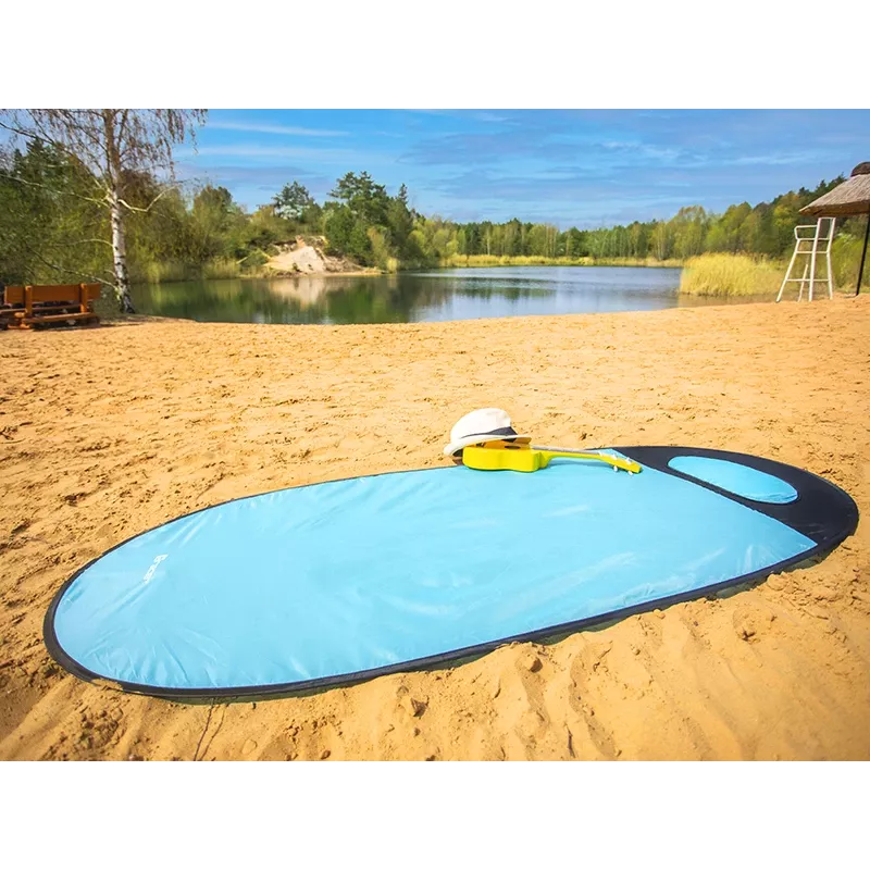 Stuoia da spiaggia TRACER Pop Up 46933 — stuoia da spiaggia leggera e portatile, blu