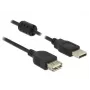 DELOCK Cavo di prolunga USB 2.0 Type-A maschio > USB 2.0 Type-A femmina 0,5 m nero