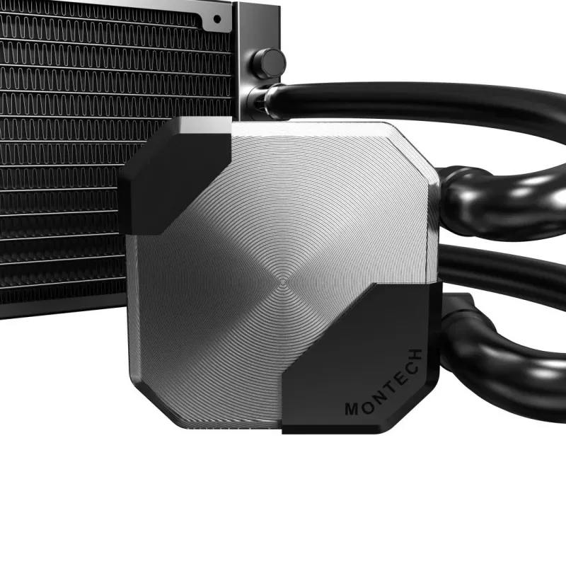 Montech HyperFlow Silent 240 dissipatore liquido all-in-one per processore 12 cm nero 1 pz.