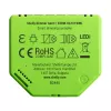 Dimmer da incasso Shelly Dimmer Gen3 — LED max 150W, alogeno max 200W, 220–240V, wireless, nero/lime