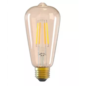 Lampadina smart Tellur WiFi Filament E27 ambra bianco caldo dimmerabile 6W 806lm