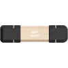 Silicon Power DS72 SSD portatile a chiavetta da 250 GB, USB 3.2 Gen 2, USB-A/USB-C, oro