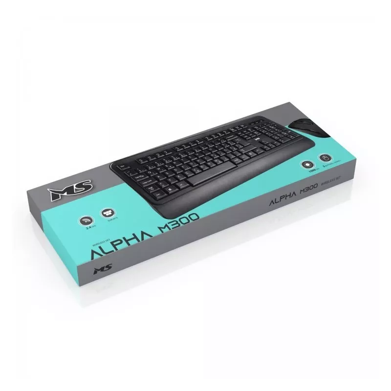 Set wireless tastiera + mouse Alpha M300