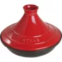 Staub Tajine 28 cm, pentola in ghisa, smalto rosso-nero