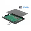 Case per SSD DeLOCK 42609 nero M.2