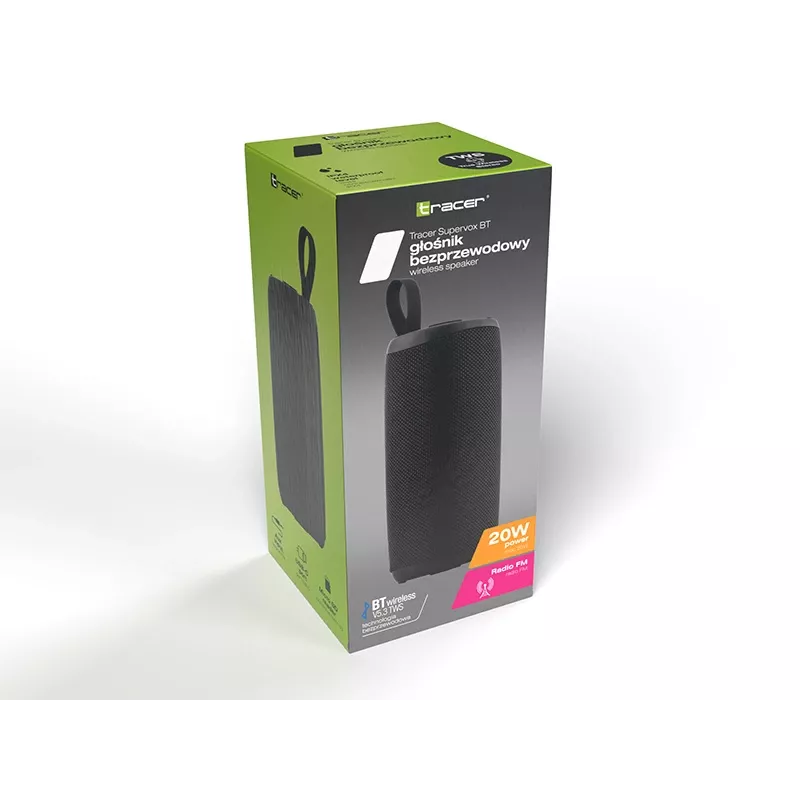 Altoparlante Bluetooth portatile TRACER Supervox nero TRAGLO47686 — audio wireless, design compatto