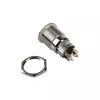 DimasTech pulsante a pressione antivandalo 19 mm Silverline Dot RGB PD210
