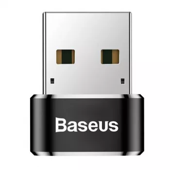 Adattatore convertitore Baseus da connettore maschio USB a connettore femmina Type-C nero