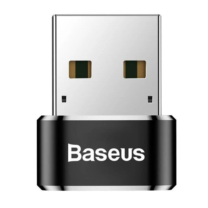 Adattatore convertitore Baseus da connettore maschio USB a connettore femmina Type-C nero