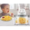 Cuocivapore elettrico Beper BF.640 a 2 piani, timer regolabile, cuocivapore da tavolo