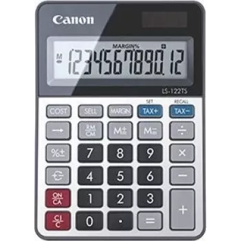 Calcolatrice da tavolo Canon LS-122TS con display grigio