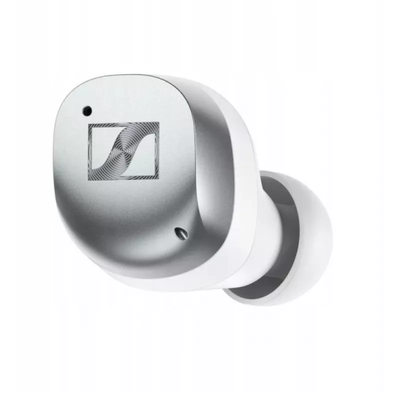 Auricolari sportivi wireless Bluetooth con cancellazione del rumore SENNHEISER Momentum MTW4 - bianco e argento