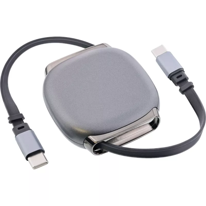 Cavo USB-C InLine 35850, 100W Power Delivery, 0,80 m, nero/grigio