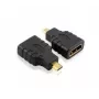 Techly IADAP-HDMI-MD adattatore cavo Micro HDMI D nero