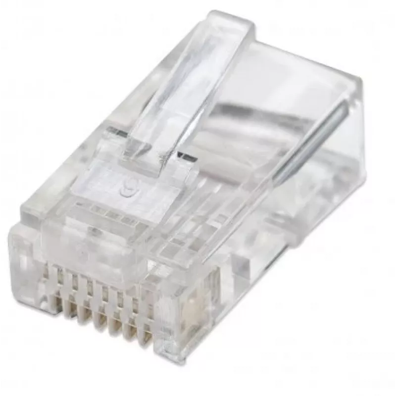 Intellinet 502375 connettore per fili RJ-45 trasparente