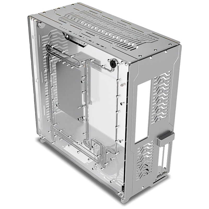 Singularity Computers Wraith Case PC ITX/DTX, Argento