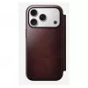 Custodia per smartphone Nomad Modern Leather Folio per Apple iPhone 17 Pro, 6,3 pollici (16 cm), pelle bordeaux