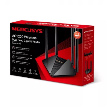 Router wireless Mercusys MR30G Gigabit Ethernet dual band (2,4 GHz / 5 GHz) nero