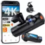 Dashcam auto VANTRUE N4 PRO S a 3 canali (anteriore + interna + posteriore), 3840x2160, F/1.8, Wi‑Fi, GPS, display 3,19 pollici