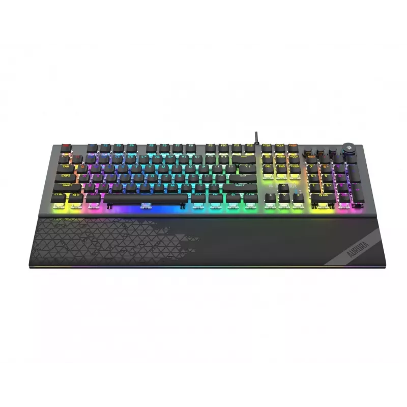 iBox Aurora K-5 Tastiera USB QWERTY argento